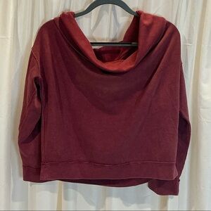 Vici Heather Berry Off Shoulder Shirt- Size Small